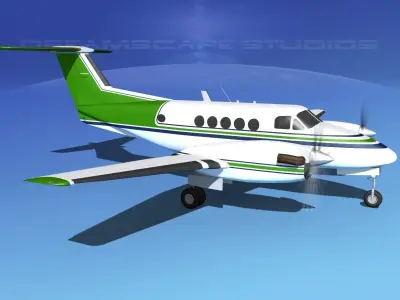 Beechcraft B200 GT King Air V03 3D model