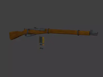 Your average Mosin Free low-poly 3D model
