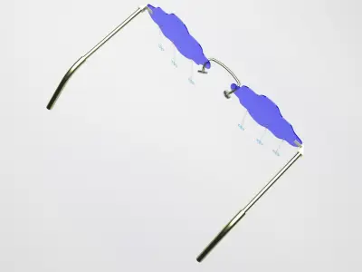 Snowfall Sunglasses 3D model