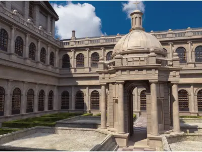 El Escorial Low-poly 3D model