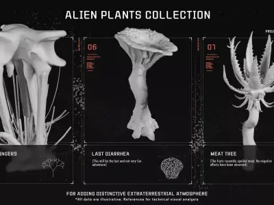 ALIEN PLANTS collection 3D model