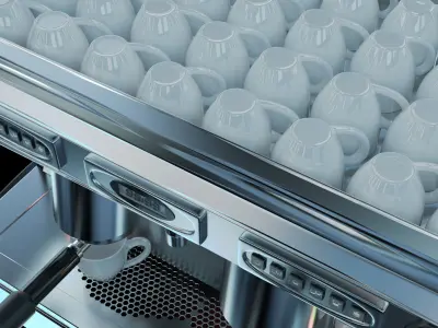 Espresso Coffee Machine 3D model