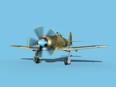 Hawker Sea Fury V19 Iraqi AF 3D model