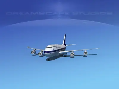 Boeing 747-400 Olympic Air 3D model