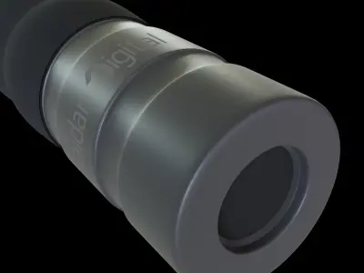 Security Flashlight 3D Model Free 3D model