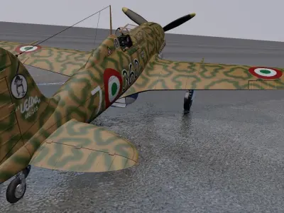 Macchi Mc-205 Veltro 3D model