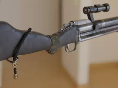 M79 GRENADE LAUNCHER REALISTIC PBR Free 3D model