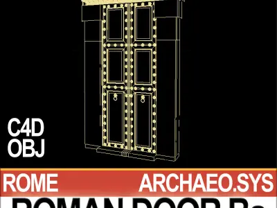 Roman Door Ba 3D model