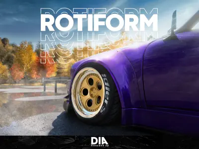 Rotiform 6 rims pack High and Low poly Low-poly 3D model