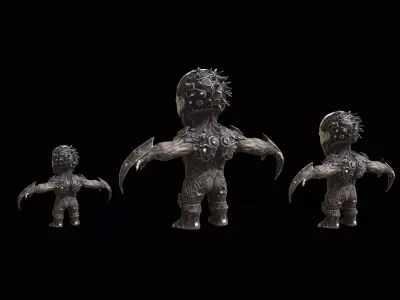 ChibiNecro1Pack2 Low-poly 3D model