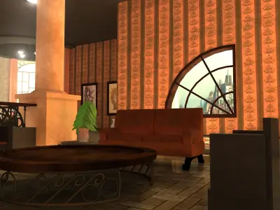 Steampunk Office Free 3D model