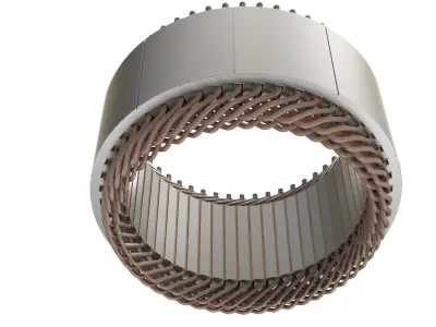 Hairpin winding 3D model