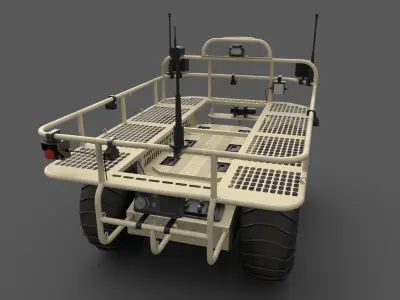 Probot UVG unmanned ground vehicle Low-poly 3D model