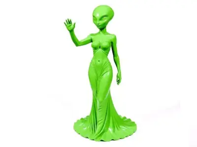 Alien Woman 3D print model