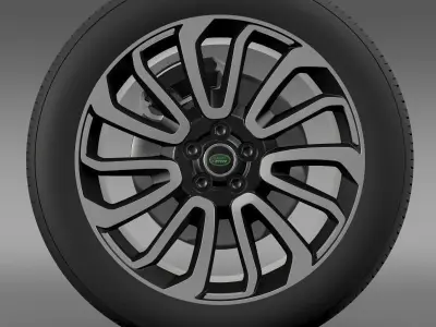 RangeRover V8 wheel 3D model