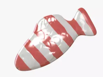 Swedish Fish Red Stripe 3D 3D model