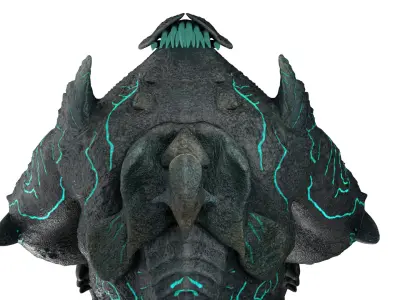 Pacific-RIm Leatherback Rigged Low-poly 3D model