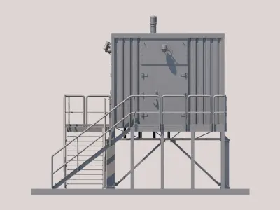 Technical structure 3D model