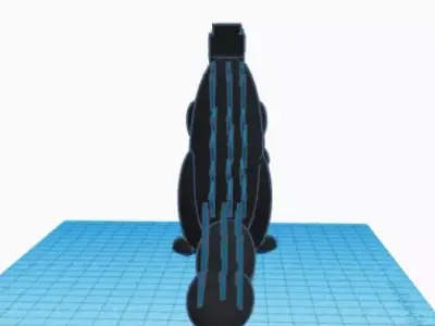 Godzilla on mat 3D model