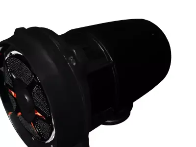 Car Speaker Subwoofer Audio Component Low-poly 3D model