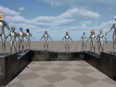 Head Wear Pack 2 Game Ready Low-poly 3D model