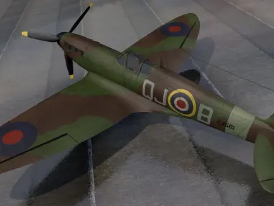 Supermarine Spitfire Mk-1A 3D model