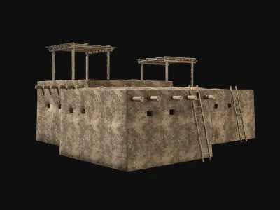 TURKISH EGYPT ARAB DESERT ANCIENT SUMER BABYLON HOUSE COLLECTION Free low-poly 3D model