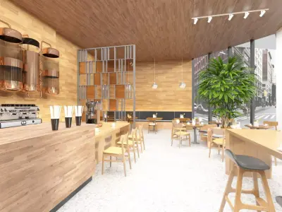 Full Coffeehouse 3D model