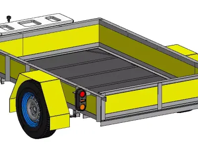 Trailer 750 kg 3D model