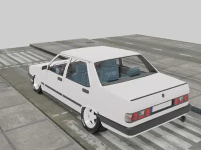 Dogan Slx  Low Poly Car Low-poly 3D model