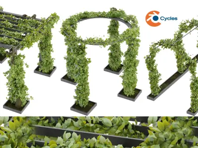 Collection plant vol 269 blender model Free low-poly 3D model