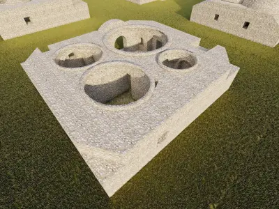 Historical temple-place of worship 3D model