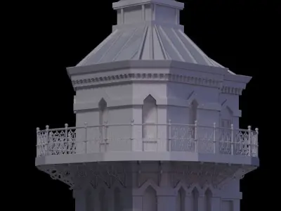 Clock Tower Classic Building Free 3D model