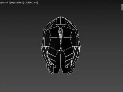 Low-poly hippo paper hippopotamus Free low-poly 3D model