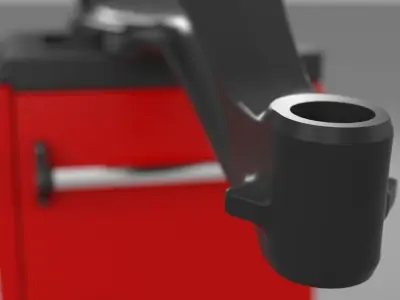 Truck front axle single beam Low-poly 3D model