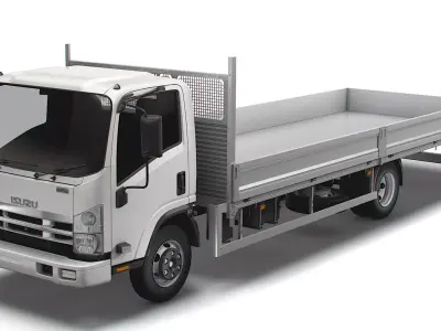 Isuzu NPR Rigid body truck 2021 3D model