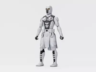 G I Joe Core Ninja Figure Scorpion Low-poly 3D model