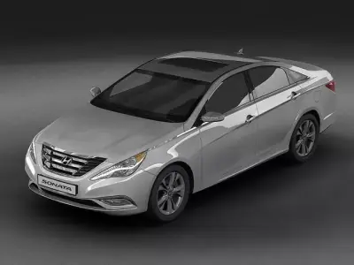 2011HyundaiSonata hyundai sonata Free 3D model