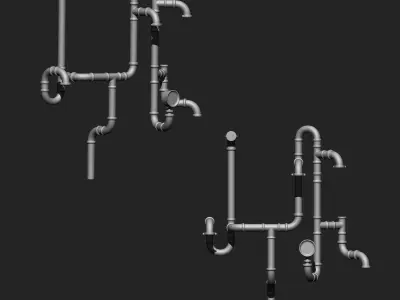 Plumbing Parts IMM Brush Pack 21 in One Vol2 3D model