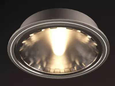 halogen round led downlight Free 3D model