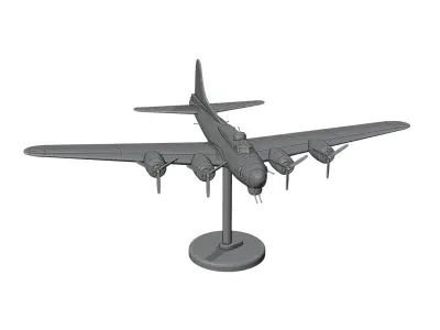 Boeing B-17 Flying Fortress 3D print model