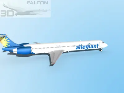 Falcon3D MD-80 Allegiant 3D model
