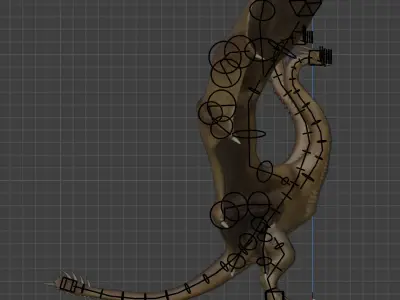 King Ghidorah Free Model Free low-poly 3D model