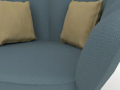 Sofa Chair PBR Multiple Colors Free 3D model