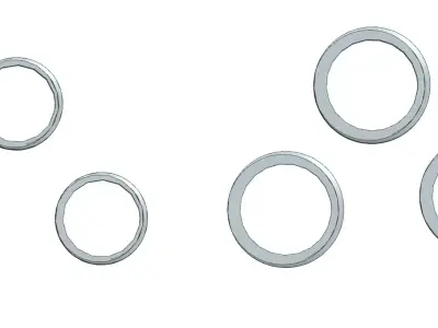 Universal Pipe Thread Set G1 and G34 for 3D Printing 3D print model