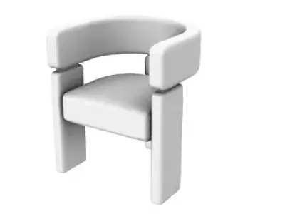 poltrona curva Free 3D model