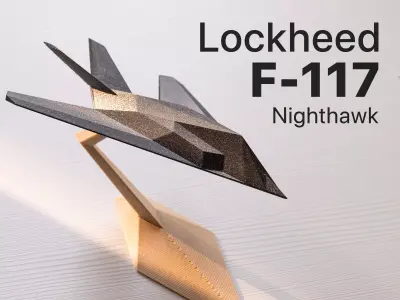 Lockheed F-117 Nighthawk - 1 year commercial licence 3D print model