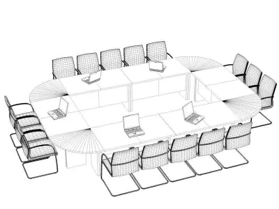Meeting table TA 3D model