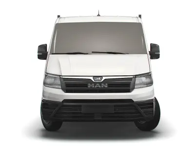 MAN TGE Double Cab Tipper 2021 3D model