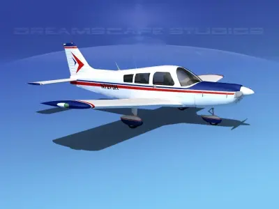 Piper PA-28 V12 3D model